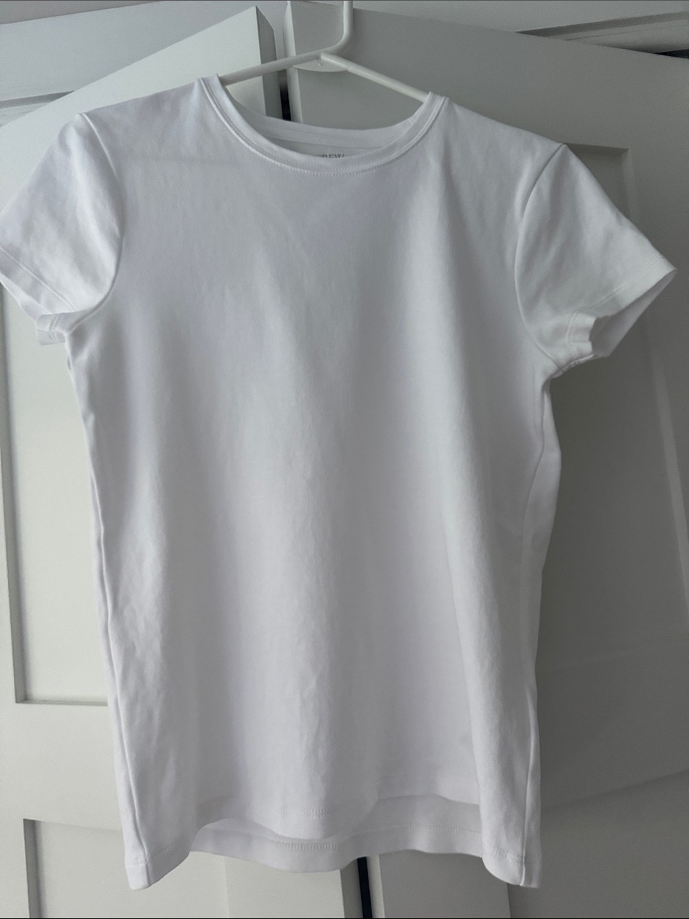 J. Crew White Short-Sleeve Crewneck Tee
